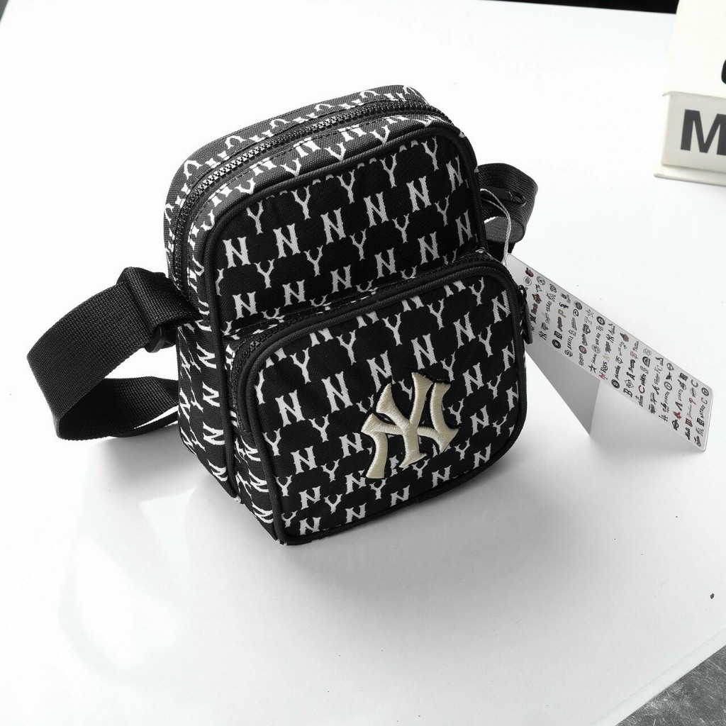 Túi đeo chéo nam nữ NY MLB unisex ulzzang hàn quốc NY đựng ipad đeo hông vai chất da chống nước tốt - shopbalotui