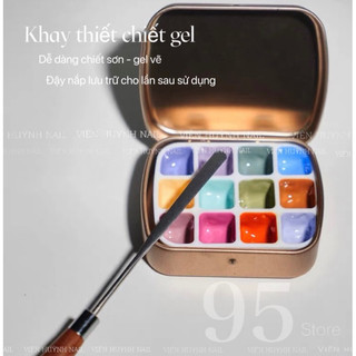 Khay thiết chiết sơn gel , màu vẽ nail