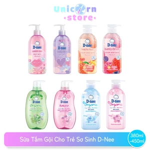 Sữa Tắm Gội Cho Trẻ Sơ Sinh D-Nee For New Born Organic Head & Body Baby Wash 480ml