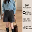 Quần short lưng cao nữ, quần đùi lửng lai gập xếp ly có túi và lưng phía sau chun co giãn - MT Classic