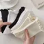 Tất nữ cổ cao gân nổi viền nhún điệu đà phong cách Vintage Hàn Quốc chống trượt DOPICO T23
