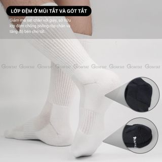 Combo 10 đôi tất nam nữ cao cổ GOMTAT, chất liệu cotton cao cấp, có đệm lót xù êm chân, giữ ấm - STA-5009-CAO-CB10