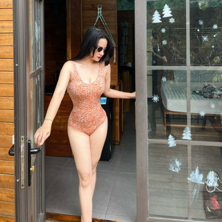Basic Bikini đi biển một mảnh liền thân họa tiết hàng xuất dư ZINGARA