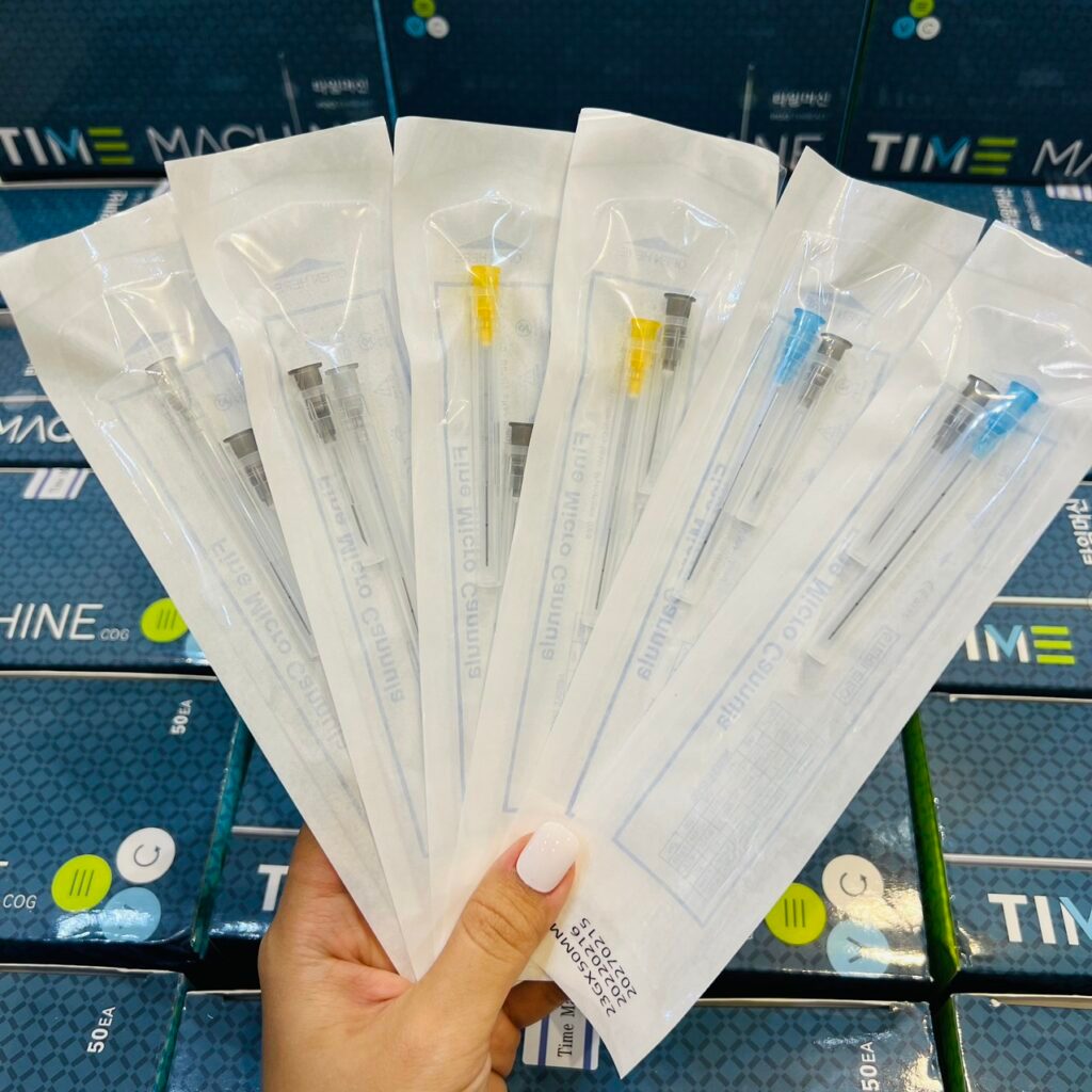 Kim đầu tù Cannula tặng kim mồi đủ size tiêm PRP FILLER - Micro cannula ...