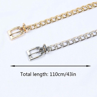 Dây Nịt Sợi Xích Bằng Kim Loại Cá Tính 1.2cm BL1 Thắt Lưng Mắc Xích Bản Nhỏ Nam Nữ Tiện Dụng Hàn Quốc