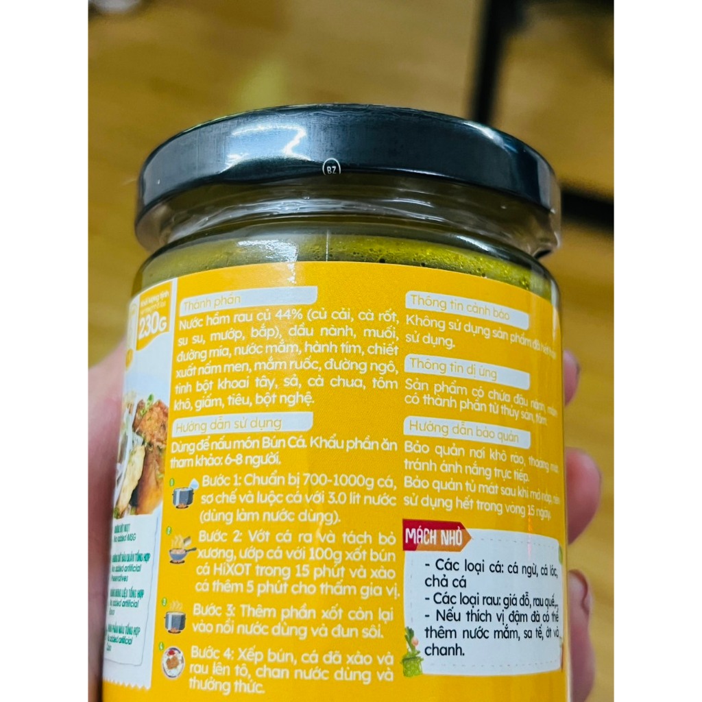 XỐT BÚN CÁ HiXOT TÚI 1KG, cho quán ăn, nhà hàng, khách sạn, nấu bún cá, bánh canh cá, lẩu cá
