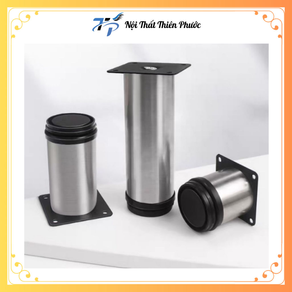 Chân Tăng Chỉnh INOX Kèm Đinh Vít, Chân Bàn Ghế INOX Chống Han Gỉ Kích ...