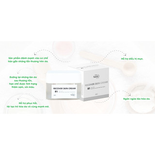 Kem Tái Tạo RECOVER SKIN CREAM R1 RIORI HANA 30g