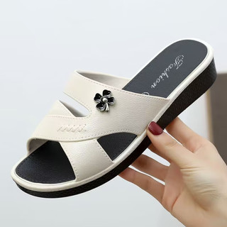 Giày sandal đế mềm chống trượt nhẹ mùa hè cho mẹ trung niên