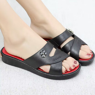 Giày sandal đế mềm chống trượt nhẹ mùa hè cho mẹ trung niên