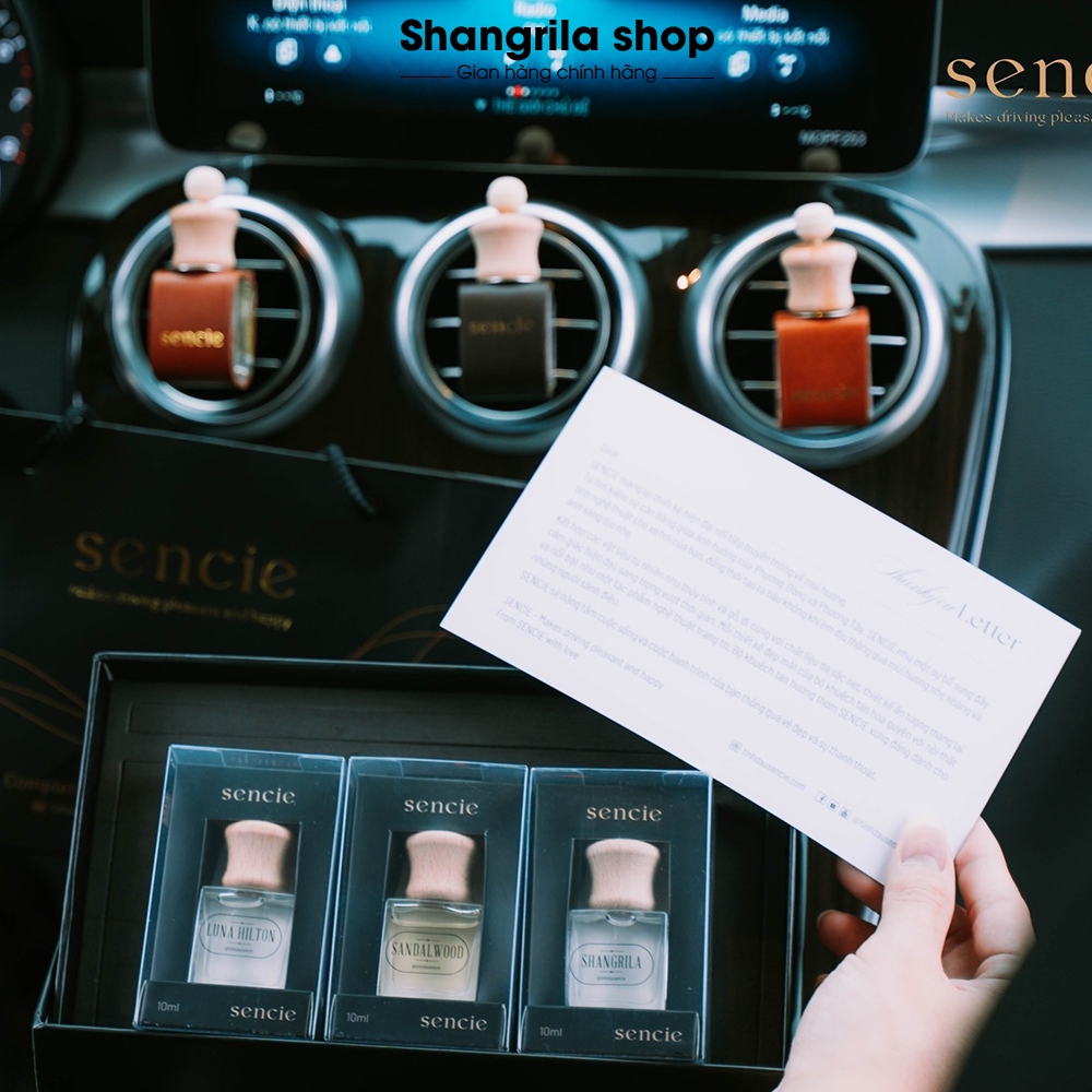 Set VIP 3 chai Tinh dầu thơm xe hơi cao cấp SENCIE