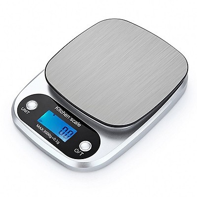 Cân tiểu li điện tử nhà bếp 3kg/0.1g - 5kg/1gr cảm ứng LCD 4 chế độ cao cấp, độ chính xác cao