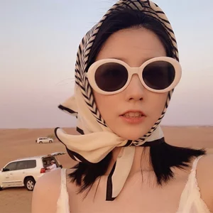 Kính râm mát nữ nam hot hit gọng oval chống tia UV400 phong cách retro Hàn Quốc cháy phố cực ngầu thời trang rẻ đẹp 251