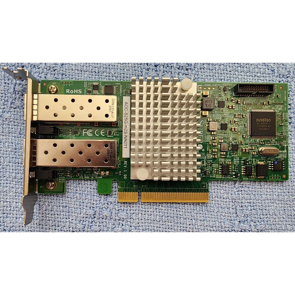 Card Mạng Supermicro AOC-S25G-m2S Dual Port 25GbE SFP28 Server Network ...