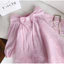 ĐẦM DOLL VOAN HỒNG TAY PHỒNG TRỄ VAI NƠ NGỰC