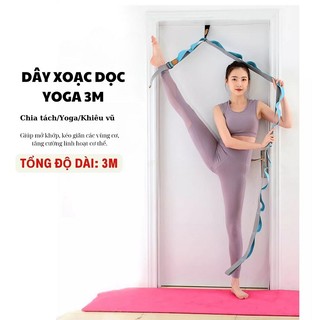 Dây Tập Xoạc Dọc Yoga 3M Đa Năng Treo Cửa, Hỗ Trợ Mở Khớp, Giúp Cơ Thể Linh Hoạt, Dẻo Dai