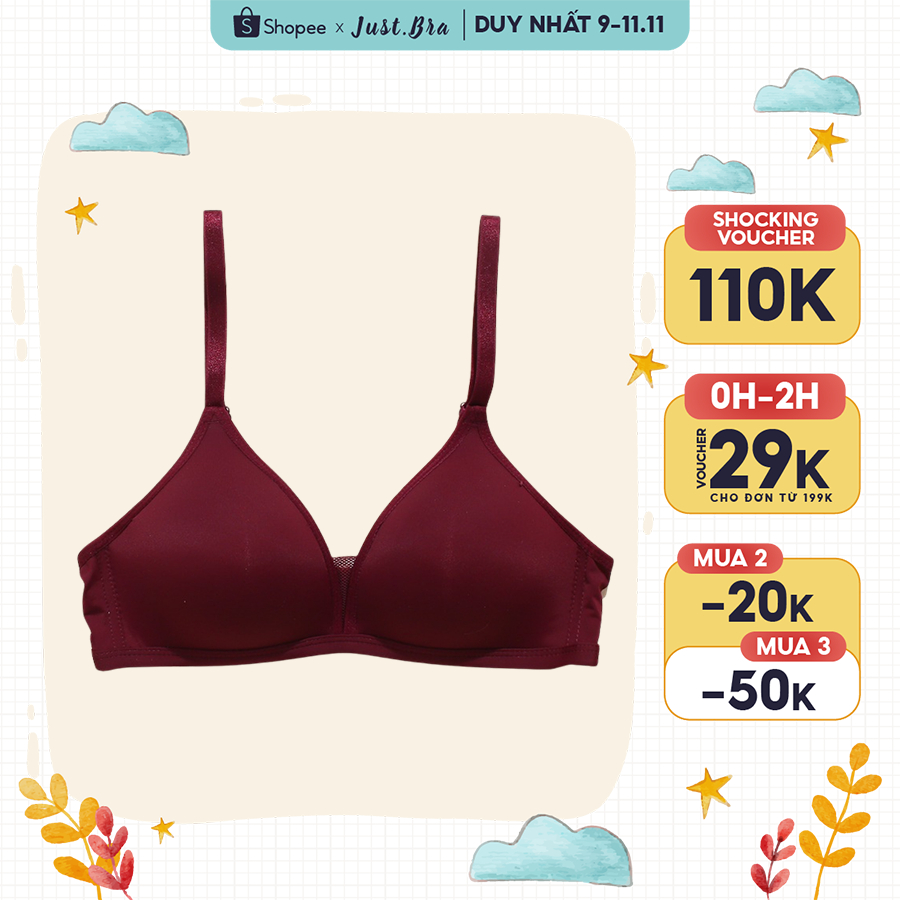 Áo ngực Just Bra mút mỏng, không gọng, lên form ngực tròn tôn dáng AB309
