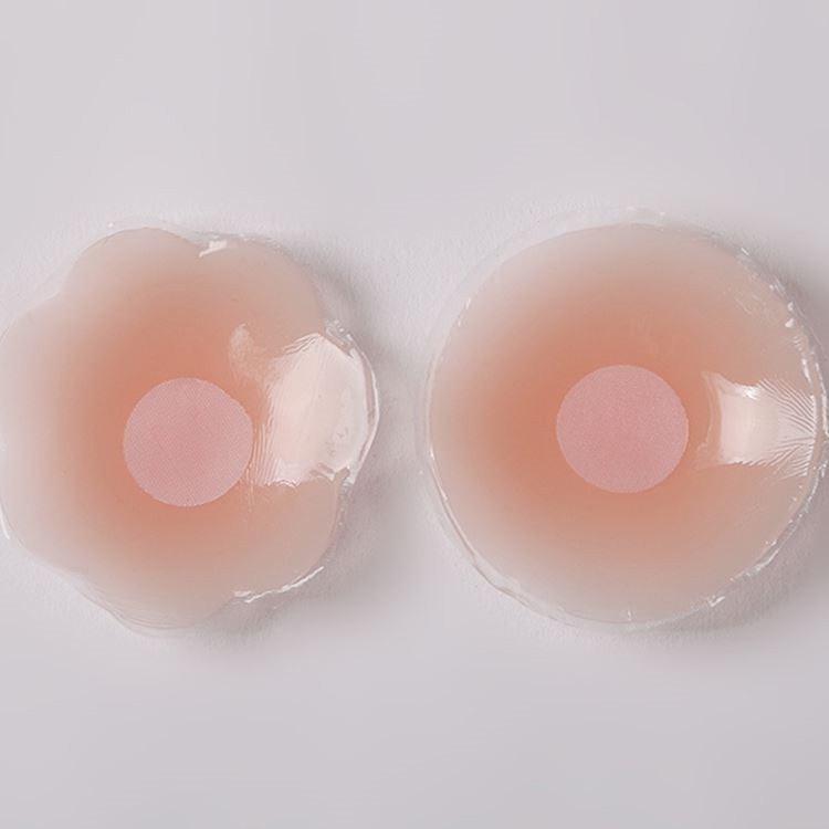 Miếng dán ngực silicon siêu dính chống lộ, Miếng dán ti sử dụng nhiều lần hộp 10 miếng LANIXA D329