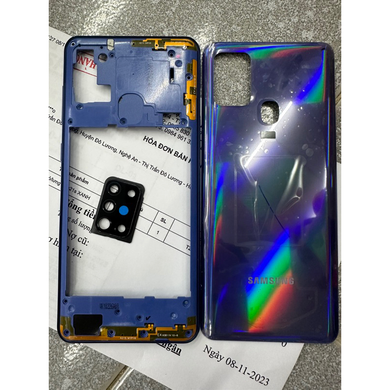 vỏ/lưng samsung a21s XANH