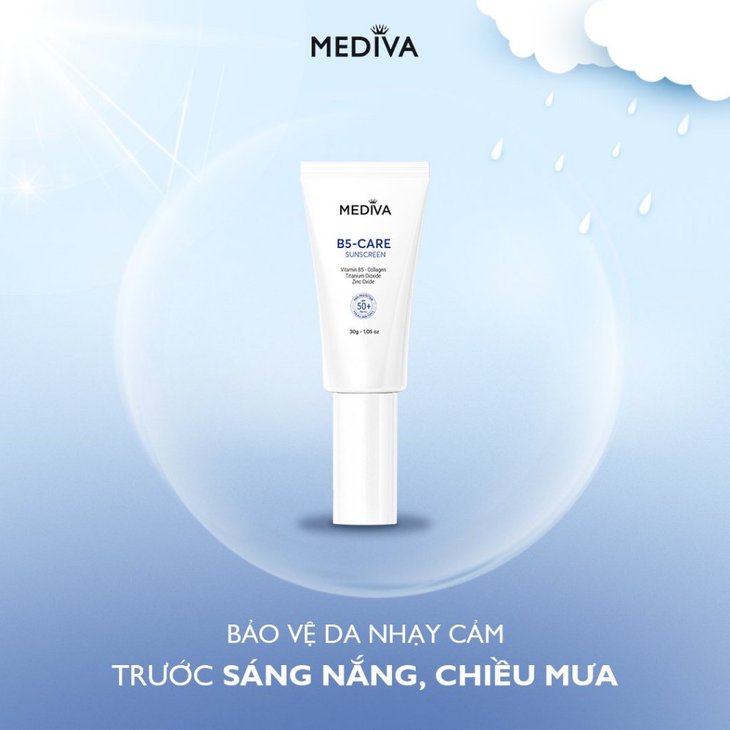 Mediva B5 Care Sunscreen - Kem Chống Nắng SPF 50+ Dưỡng Da Hàng Ngày Chất Lượng