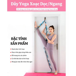 Dây Tập Xoạc Dọc Yoga 3M Đa Năng Treo Cửa, Hỗ Trợ Mở Khớp, Giúp Cơ Thể Linh Hoạt, Dẻo Dai