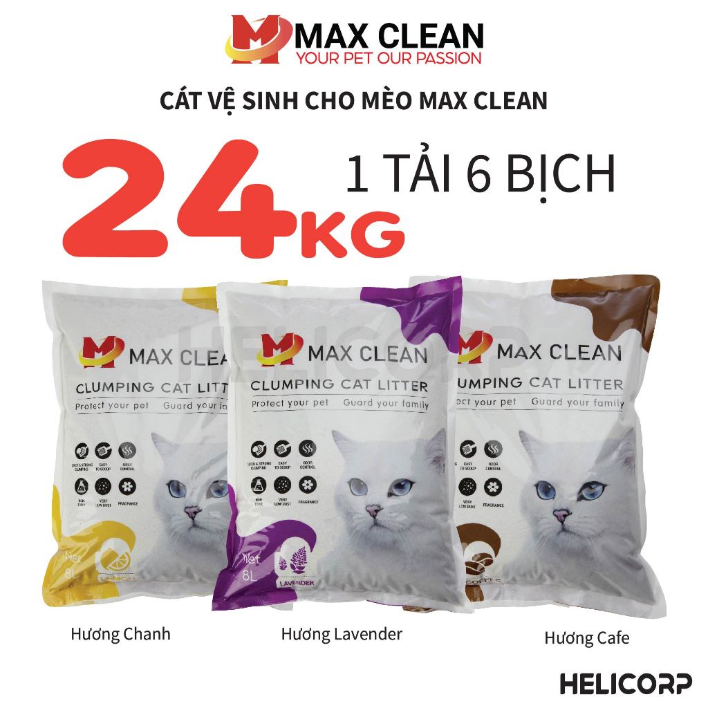 Ảnh Cát Mèo Max Clean, Cát Vệ Sinh Cho Mèo Siêu Vón, Siêu Khử Mùi 1