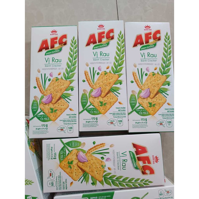 Bánh Dinh Dưỡng AFC Vị Rau củ 172g date mới-có ship hỏa tốc HCM ...