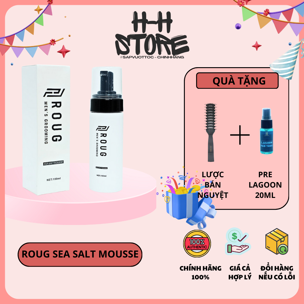 [ CHÍNH HÃNG ] Bọt tạo phồng tóc Roug Sea Salt Mousse | Shopee Việt Nam