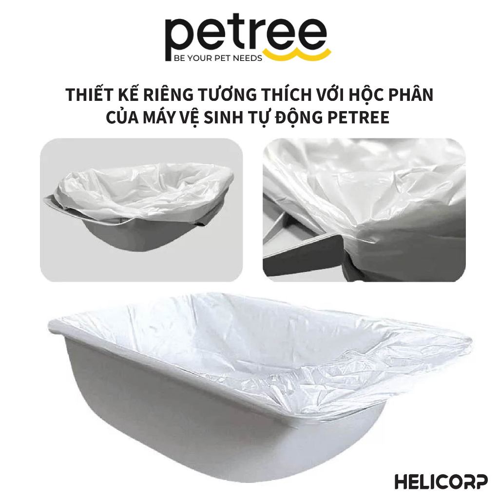 Ảnh Túi Rác Máy PETREE x HeLiPet Máy Dọn Phân Mèo, Máy Vệ Sinh Cho Mèo - HeLiCorp 2