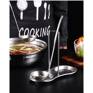 Giá để 2 muông ăn lẩu inox  loại tốt shop có bán thêm muông lẩu không kèm muỗng  - dụng cụ để muỗng