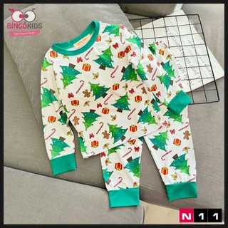 [8 -22kg] Đồ dài bé trai tay dài chất thun lạnh loại 1 mềm mịn mát in họa tiết noel, giáng sinh 2023