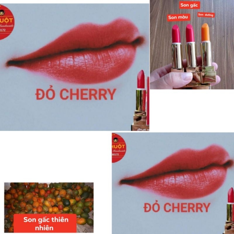son gấc thiên nhiên  đỏ cherry sx Việt Nam