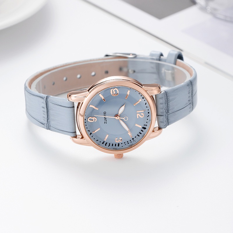 Đồng Hồ Nữ Dây Da QUARTZ Tròn Size 34mm Cực Xinh