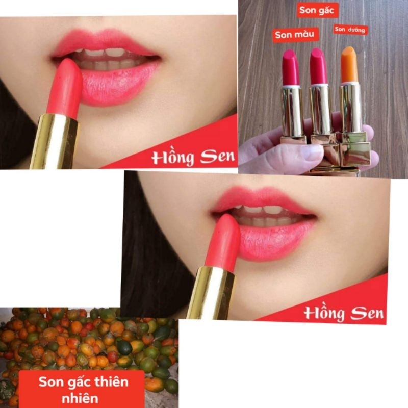 son gấc màu hồng sen sx Việt Nam chếch mã vạch thoải mái