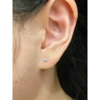 Bông kim cương thử bút kêu xoàn moissanite 3ly (1 chiếc) bạc ý đã xi bạch kim