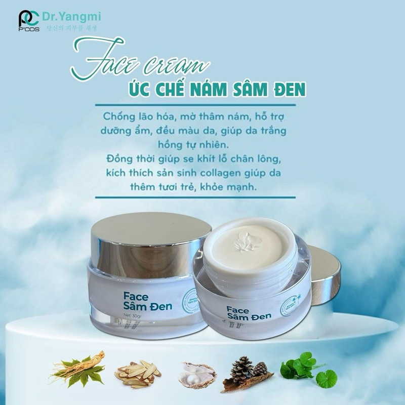 KEM FACE NHÂN SÂM Ức Chế Da Nám, Dưỡng Trắng Da