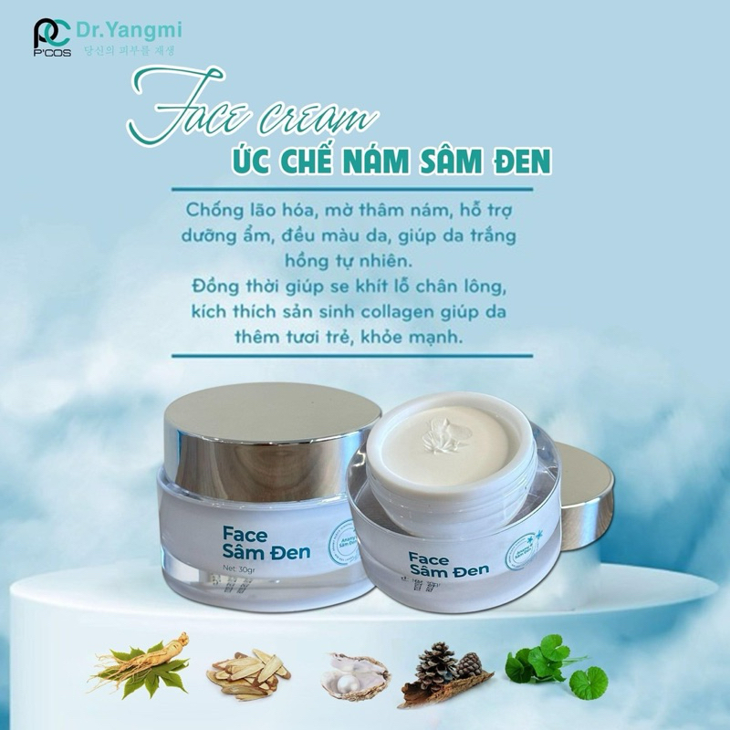 KEM FACE NHÂN SÂM Ức Chế Da Nám, Dưỡng Trắng Da