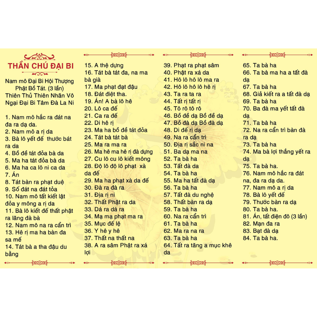 Lời Bài Kinh Chú Đại Bi: Ý Nghĩa, Phước Báu và Cách Tụng Niệm Đúng