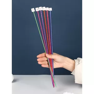 Cặp kim đan thẳng kim loại 35cm đan len nhiều màu rẻ