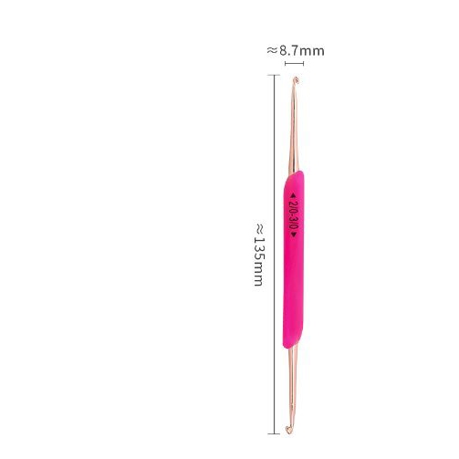 Kim móc len 2 đầu đa năng tiện dụng tiết kiệm cán nhựa giá rẻ dễ cầm mềm