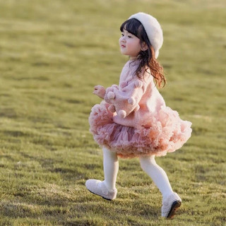 𝐀𝐩𝐫𝐢𝐥 𝐛𝐞́𝐛𝐞́ - SET TUTU  áo len váy xoè bồng tầng cho bé gái đáng yêu ấm áp mùa đông màu hồng, xám