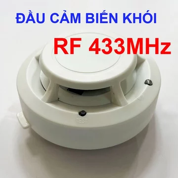 { GIAO HOẢ TỐC SÀI GÒN } - ĐẦU CẢM BIẾN KHÓI - phát sóng RF 433Mhz - 100 mét - đầu báo khói, đầu dò khói
