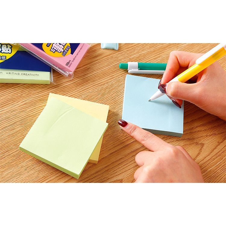 Giấy Viết Note Ghi Chú 100 tờ Kích Thước 76x76mm | Shopee Việt Nam