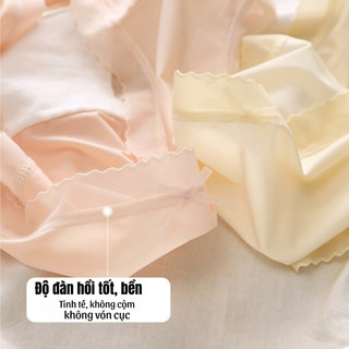 Quần lót nữ đúc su lụa mỏng nhẹ viền ren quyến rũ đáy may ngăn mùi kháng khuẩn King Shop L-369