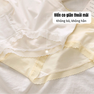 Quần lót nữ đúc su lụa mỏng nhẹ viền ren quyến rũ đáy may ngăn mùi kháng khuẩn King Shop L-369
