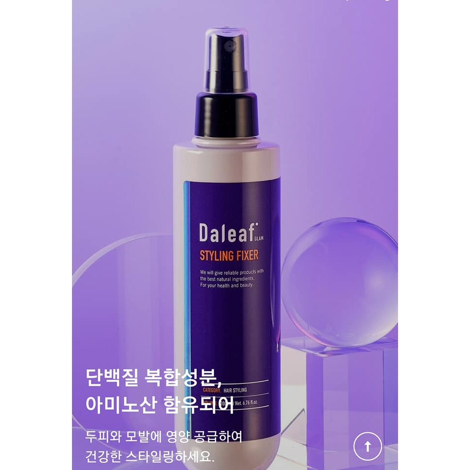 Daleaf Glam Styling Hair Fixer 200ml – Lot De 3 – Spray Coiffant K-Beauty – Neuf