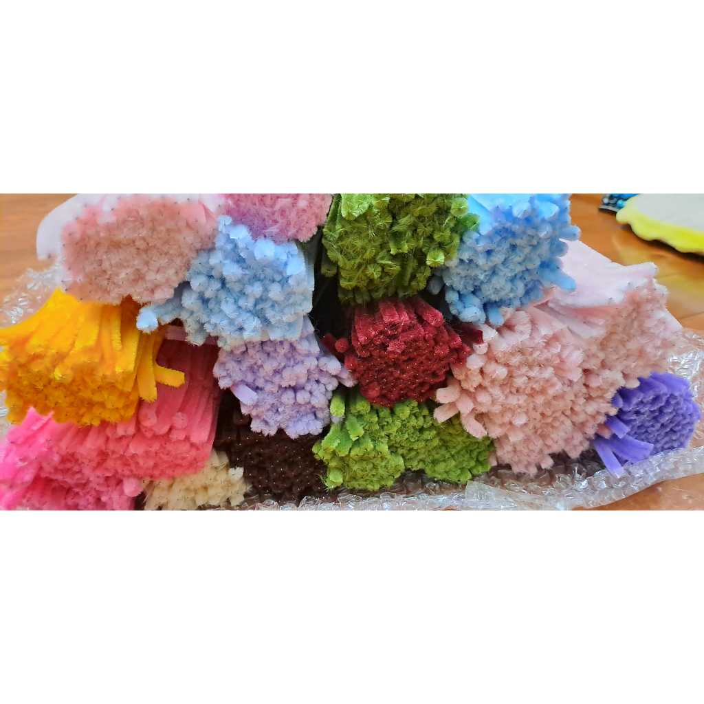 Kẽm Nhung Loại 1 Làm Hoa Handmade Màu Pastel Lông Dày Mịn (hỏa tốc hcm) ANGIHOME
