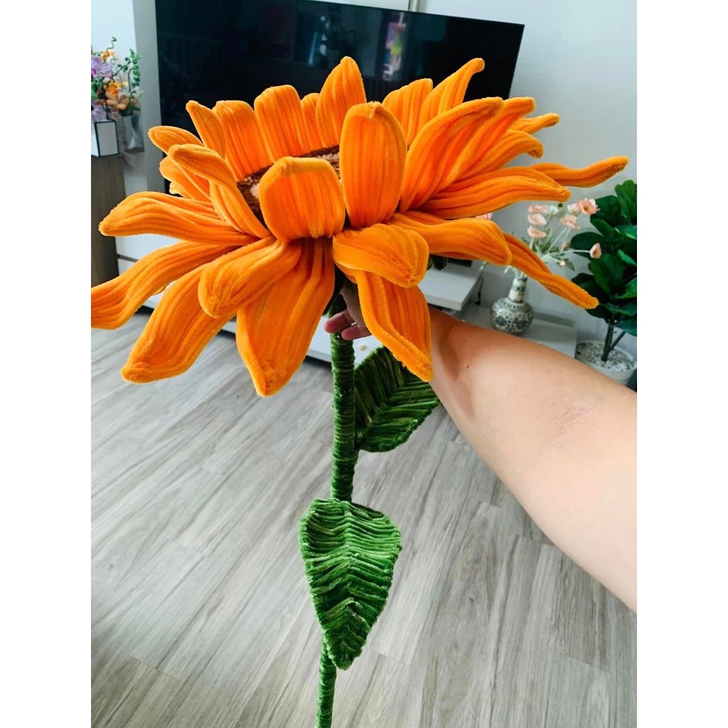 Kẽm Nhung Loại 1 Làm Hoa Handmade Màu Pastel Lông Dày Mịn (hỏa tốc hcm) ANGIHOME