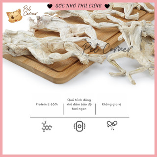 Ếch nguyên con sấy khô cho chó mèo bổ sung canxi (Đồ ăn vặt cho thú cưng)