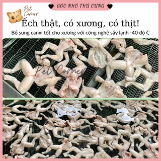 Ếch nguyên con sấy khô cho chó mèo bổ sung canxi (Đồ ăn vặt cho thú cưng)